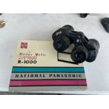 National Panasonic R1000 Radio and Optus 8-24 x 50 binoculars