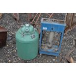 vintage green house heater and welbeck vac