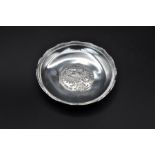 silver Armada trinket dish 9cm wide 67.8 grams