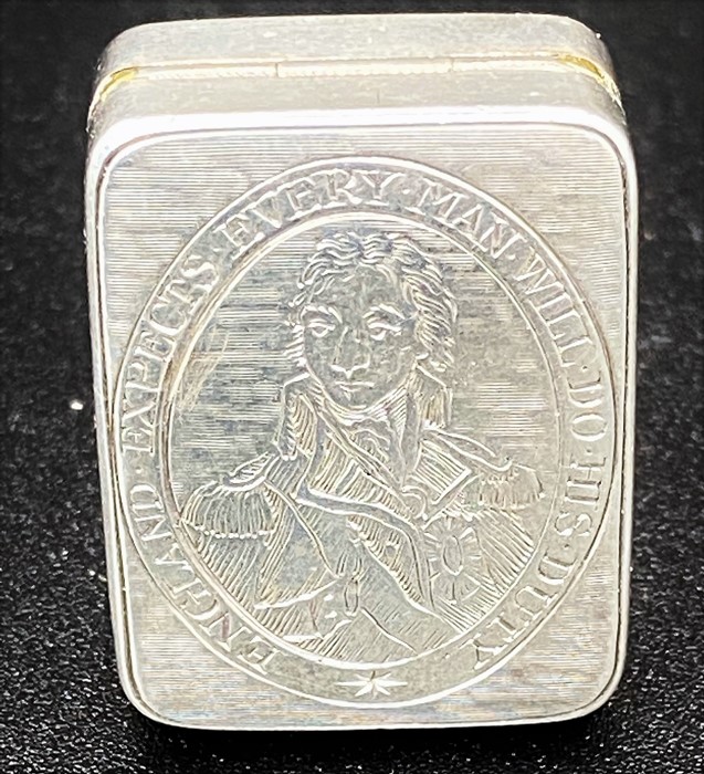 Rare and historically significant English sterling silver vinaigrette, Birmingham 1805 (h), maker - Image 2 of 9