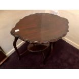 Victorian mahogany oval side table, 75 x 50 x 71cm