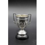 English sterling silver shooting trophy, Birmingham 1912 (n), maker William Hutton & Sons Ltd (WH