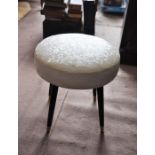 Retro stool with cover 40 x 40 cm