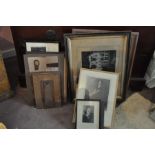 Quantity of framed vintage photographs