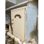 Vintage WR metal cake cupboard with key 28 x 36 x 21cm