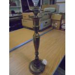 Brass table lamp base and 3 others