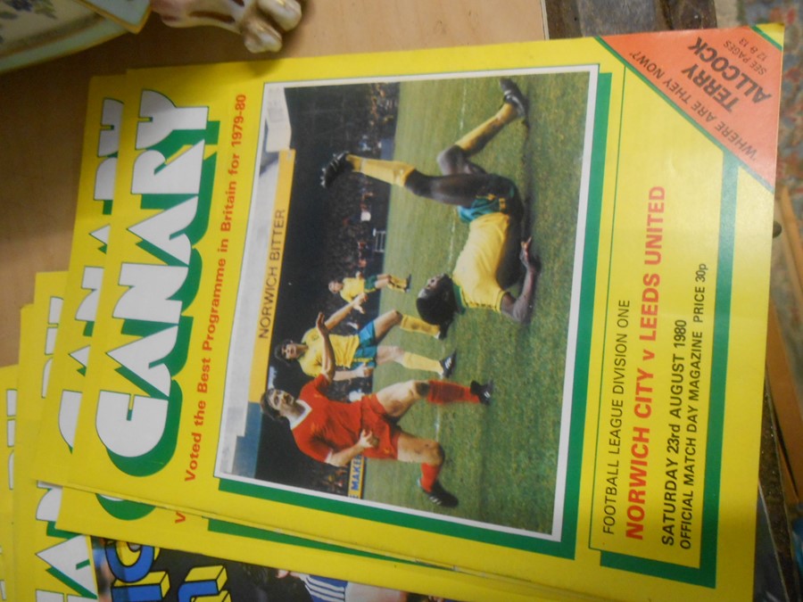 Norwich City Canary Magazine approx 1980 to 1990 ( unchecked if every issue ) - Image 2 of 18