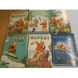 6 Rupert Bear Annuals