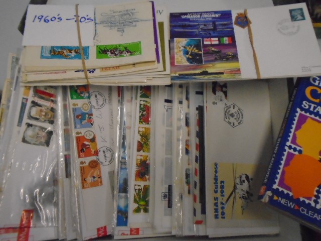 First day covers including Beatrix Potter, Military, Railway, 60's-70's, Navy plus a box of loose - Image 3 of 6