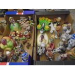 2 boxes of figurines