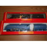 2 Boxed Hornby 00 gauge Trains R 295 Dick Turpin and Coronation 6220 LMS in non original box