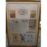 Aviators of Hendon 1910-1914 framed and mounted prints and clippings