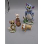 Wade Tom and Jerry figures plus 2 others