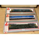 3 Boxed Lima Locos 00 gauge 47 401 North Eastern , 50 033 Glorious and Sir Edward Elgar