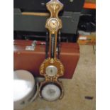 mixed items, china, mirrors, speakers and a barometer etc