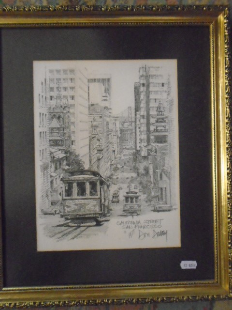 Don Davey California street print and Canaletto print of gondala's - Image 3 of 3