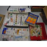 First day covers including Beatrix Potter, Military, Railway, 60's-70's, Navy plus a box of loose