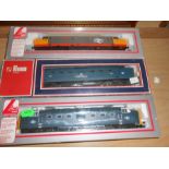 3 Boxed Lima Locos 00 gauge 37 675 William Cookworthy , 9006 The Fife & Forfar Yeomanry and 55 007