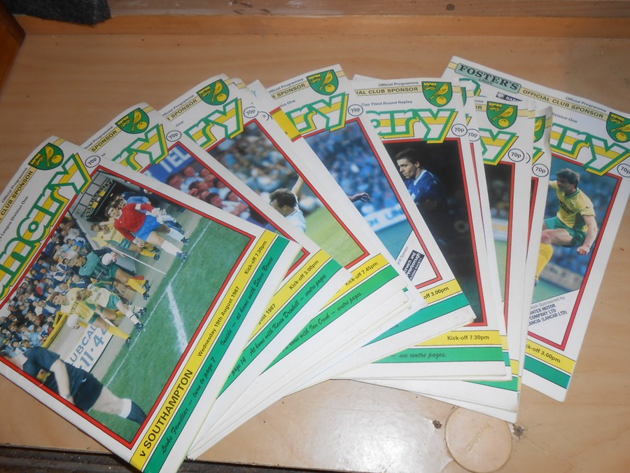 Norwich City Canary Magazine approx 1980 to 1990 ( unchecked if every issue ) - Image 6 of 18