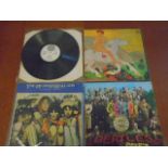 Records Beatles, Rolling Stones, Fleetwood mac, Black Sabbath (vertigo swirl) etc