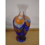 Murano glass vase 14" tall