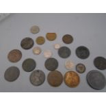 Sundry coinage inc cartwheel 1/2p, Geo 111(1806) Geo 111 and Vic 'copper' and others