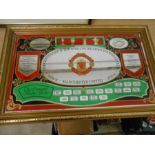 Manchester United Centenary Mirror 49 x 29 cm