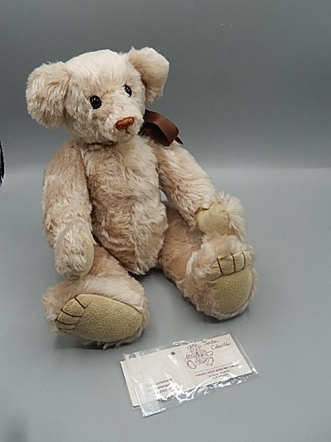 Artist bear 'cricket' with tag ..collectable and not suitable for children