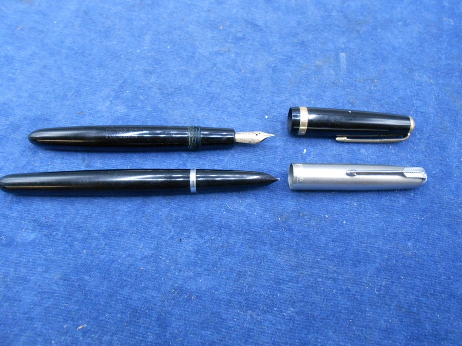 Parker fountain pens x2 and a papermate ballpoint pen - Image 2 of 4