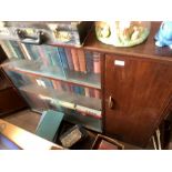 Glazed bookcase 107 x 85 cm plus corner bookcase ( books not included )