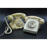 2 retro telephones