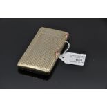 Continental sterling silver vesta and cigarette case c.1910 rectangular in plan with striker to