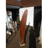 Vintage Wooden Propeller Blade 67 inches tall