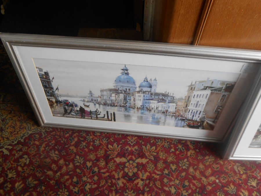 Half Stillage of modern framed Prints ( stillage not included ) glass broken on one picture and - Image 8 of 21