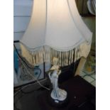 Lady Table Lamp 26 inches tall including shade