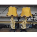 Pair of Santini table lamps (will need re wiring)