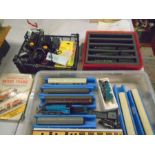 Railwayana - collection of models, track, power boxes etc all relating to model trains, this is a
