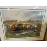 Fakenham Races Vic Granger Racing at Fakenham Ltd Edition Print no 71 of 350 21 x 16 inches