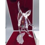 Swarovski 'Pierrot' Masquerade collection 1999, in original box with certificate, plinth and plaque,