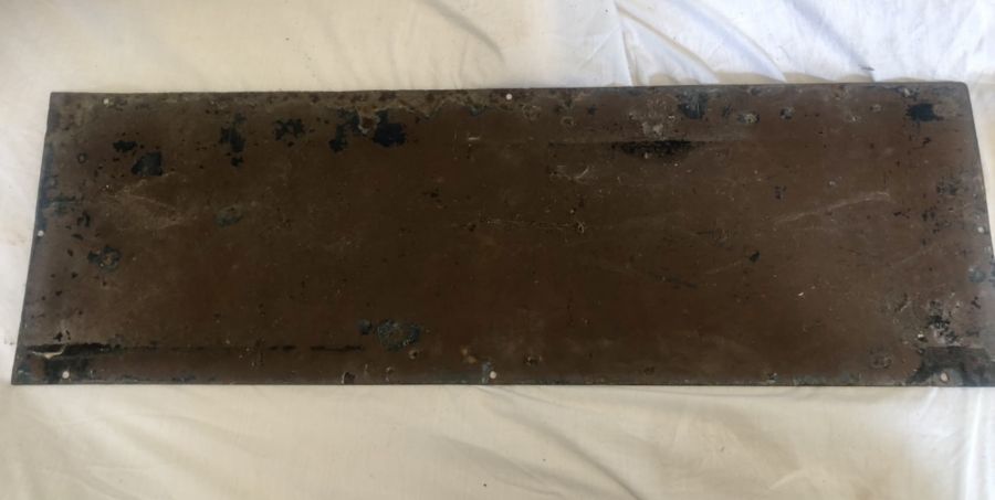 Antique Enamel Colman’s Blue Rectangular Shop Sign 25 x 79 cm - Image 4 of 4