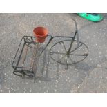 Wrought Iron Tricycle Plant Pot Holder