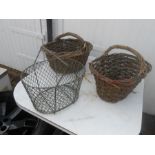 3 Potato Baskets (a/f )