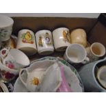 Box of mixed china