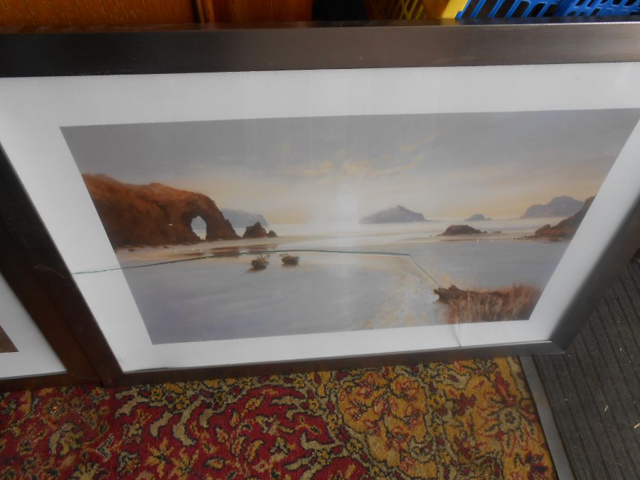 Half Stillage of modern framed Prints ( stillage not included ) glass broken on one picture and - Image 11 of 21