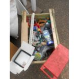 Half Stillage of Tools etc etc there are some tins of paint included look at the photos buyer clears