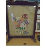 Vintage tapestry firescreen