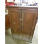 Antique Pine 2 Door Cupboard 36 x 17 inches 52 inches tall