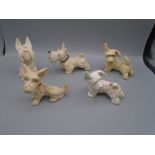 vintage Beswick (repaired) dog and possibly sylvac/ style dogs