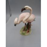 Sommerhuber Art Deco Keramos Austrian Wein Pottery Flamingos 1920/30 ( no damage ) 9 inches tall
