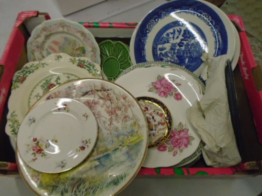 Box of china plates